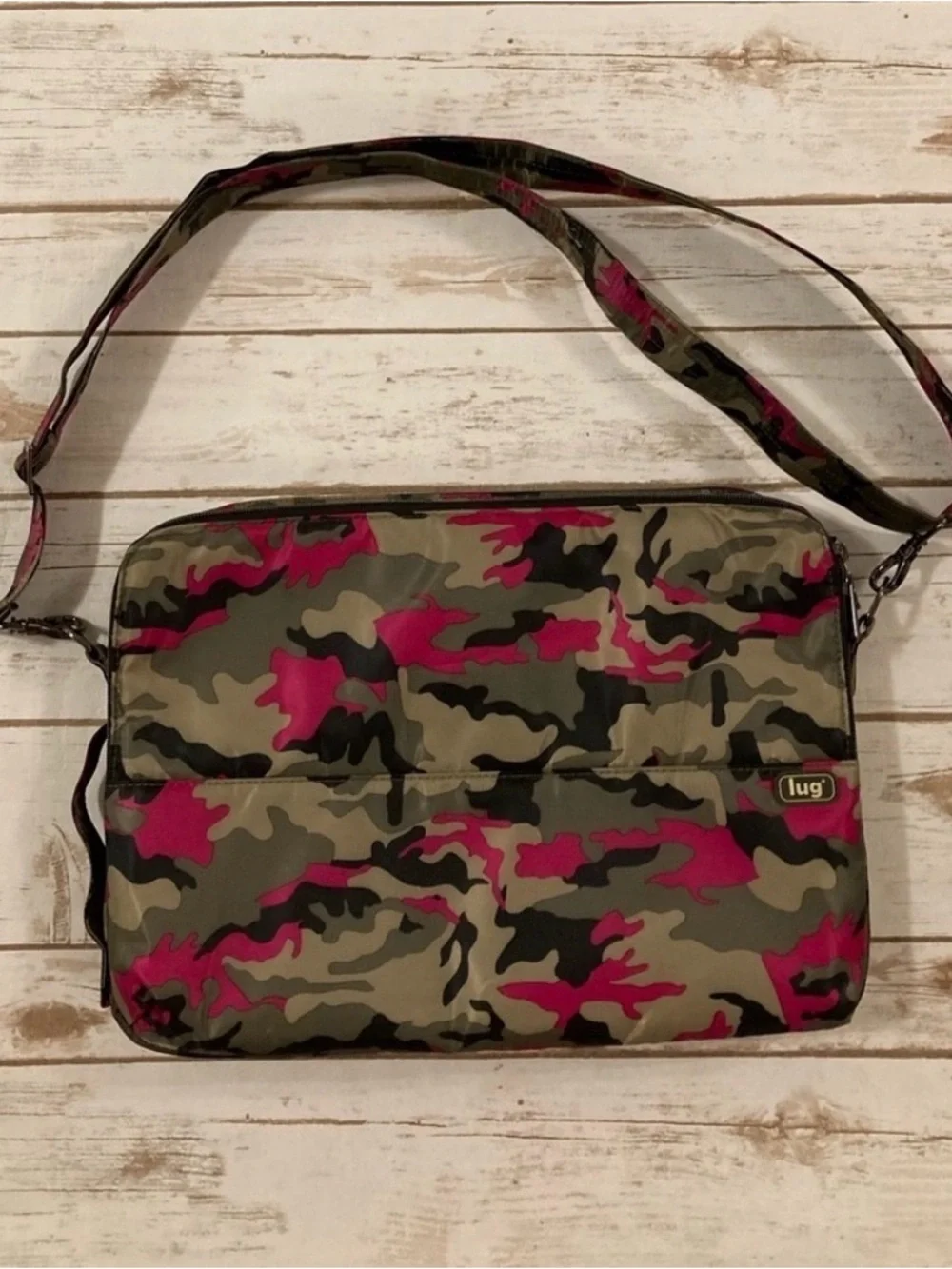 Lug Delta laptop bag in Orchid Camo